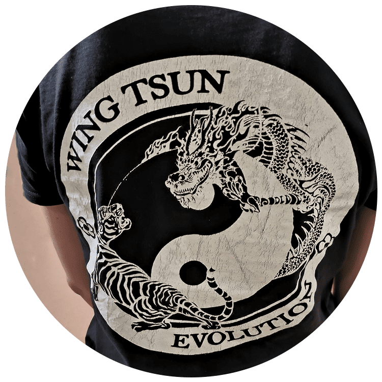 T-shirt du club WingTsun Evolution, club d'arts martiaux à Montauban.